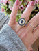 Ring 57.5 Sapphire and Diamond Ring 18 K Gold 58 Facettes AA 1629
