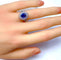 Bague 52 Bague Saphir entourage diamants 58 Facettes AB251
