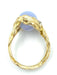 GILBERT ALBERT ring. Yellow gold and diamond ring 58 Facettes