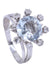 Bague 55 BAGUE AIGUE-MARINE ET DIAMANTS 58 Facettes 074401