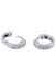 Creole earrings in white gold, diamonds 58 Facettes 063491