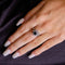 Bague 58.5 Bague Fleur Saphir Diamants 58 Facettes EL2-60