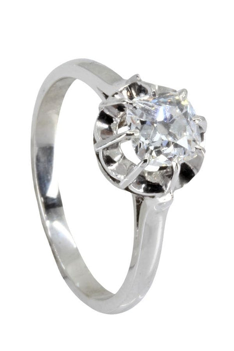 Bague 53 SOLITAIRE ANCIEN DIAMANT 0.75 CARAT 58 Facettes 051861