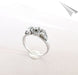 Ring 55 Old ring with platinum diamonds and white gold 58 Facettes AA 1546