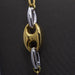 Necklace Necklace in Yellow and White Gold 58 Facettes D359693LF