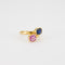 Bague 53.5 Bague Toi & Moi Saphirs rose et bleu 58 Facettes B01092