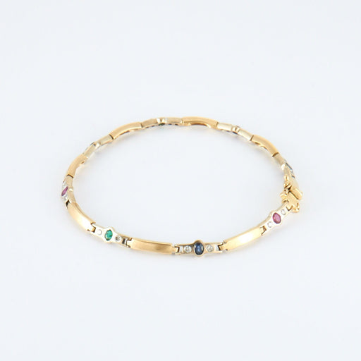Bracelet Bracelet articulé Saphirs, Rubis & Diamants 58 Facettes