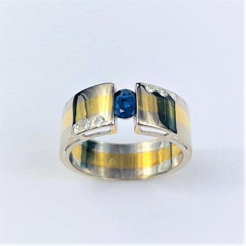 Bague 56 Bague Candame 2 Ors Saphir Diamants 58 Facettes 20400000565