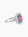 Bague 52 Bague Spinelle Saphirs Diamants 58 Facettes