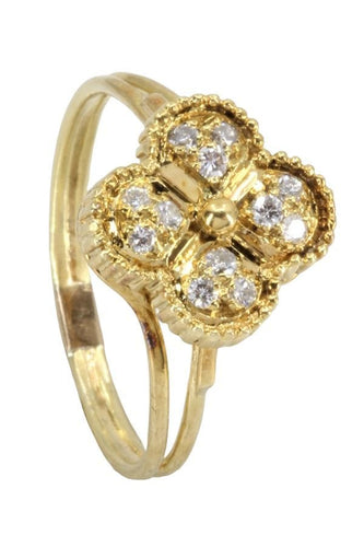 Bague 55 BAGUE FLEUR DIAMANTS 58 Facettes 056231