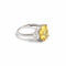 Bague 54.5 Bague Saphir Jaune Non Chauffé Or Gris 58 Facettes BSA74