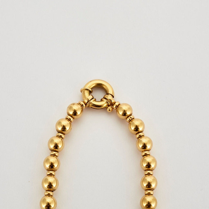 Collier Collier or jaune boules 58 Facettes