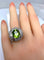 Bague Bague Art Déco Platine diamants et péridot 58 Facettes