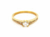 Ring 53 Solitaire Ring Yellow Gold Diamond 58 Facettes 578745RV