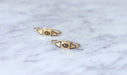 Earrings Poissardes earrings in pink gold and enamel 58 Facettes