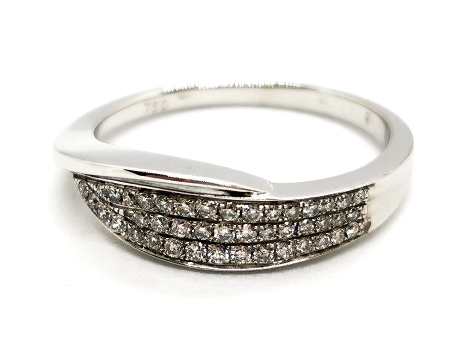 Bague 52 Bague Or blanc Diamant 58 Facettes 1641622CN