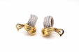 FRED earrings - Force 10 gold and steel earrings 58 Facettes 25015