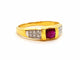 Bague 58 Bague Or jaune Rubis 58 Facettes 06348CD