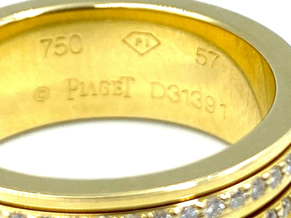 Bague PIAGET - Bague Possession or jaune, diamants 58 Facettes