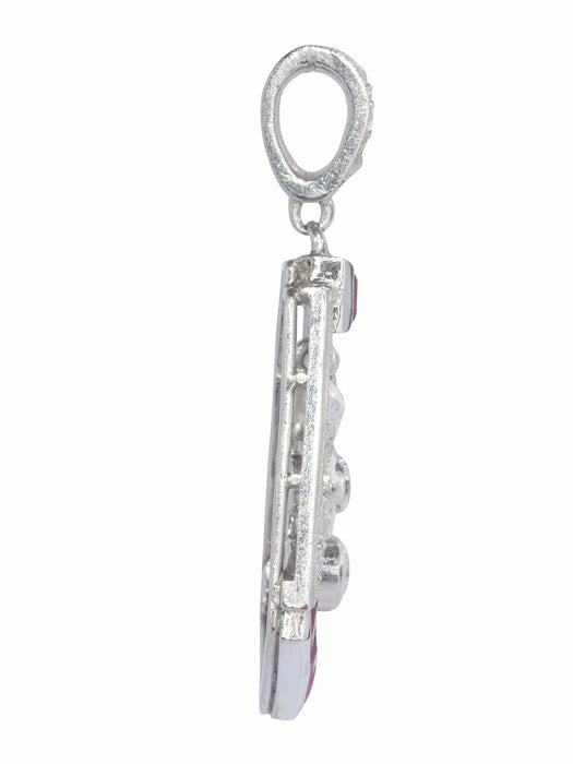 Pendentif Pendentif Art Déco diamant et rubis 58 Facettes 22119-0281