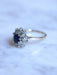 Sapphire and diamond engagement ring in white gold 58 Facettes