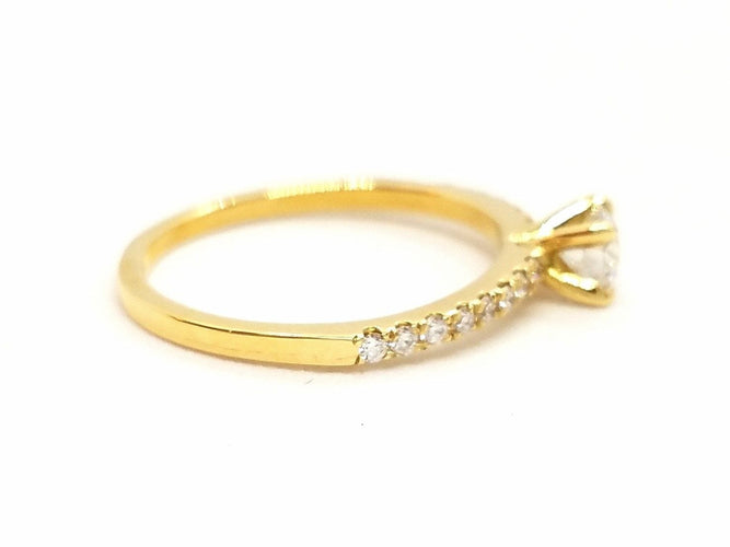 Bague 53 Bague Solitaire Or jaune Diamant 58 Facettes 578728RV