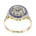 Ring 54 Art Deco diamond and sapphire ring 58 Facettes 22236-0282