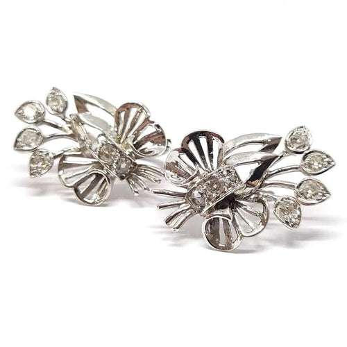 Boucles d'oreilles Boucles d'oreilles vintage diamants & or blanc 58 Facettes