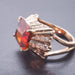 Ring 53 Ring in Yellow Gold and Citrine 58 Facettes 16195