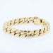 Bracelet Flat curb bracelet in yellow gold 58 Facettes 21-698