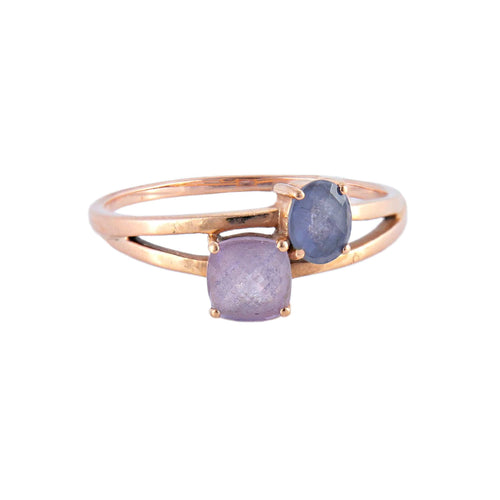 Bague Or Jaune BAGUE « TOI & MOI » OR 58 Facettes BO/220012/13