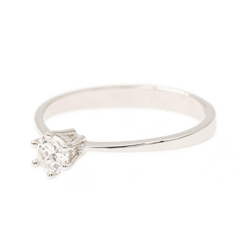 Bague 53 Bague Solitaire Or blanc Diamant 58 Facettes 1916612CN