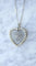 Collier Pendentif cœur diamants et perles en platine 58 Facettes