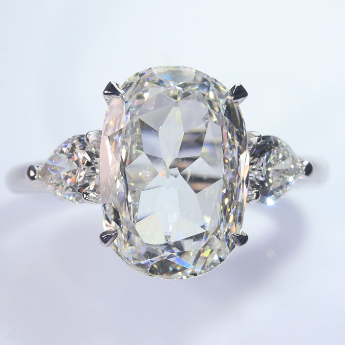 Bague 52 Bague diamant ovale 4,03 ct 58 Facettes 22294-0064