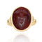 Bague 55 Bague ancienne intaille sur cornaline et or 58 Facettes 21-758