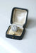 Ring Art Deco aquamarine diamond ring 58 Facettes
