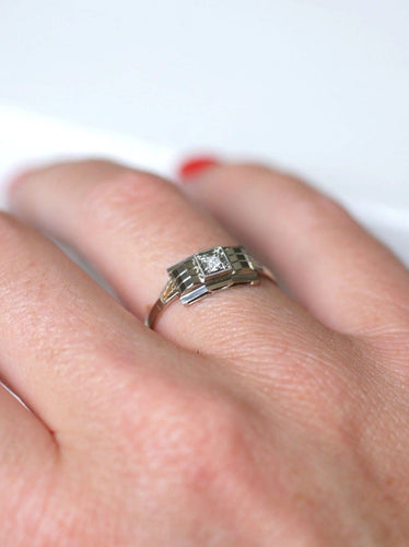 Bague Bague bandeau Art Déco diamant 58 Facettes