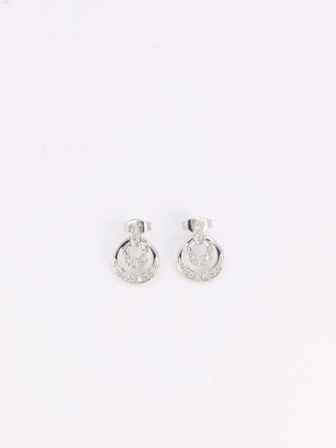 Boucles d'oreilles Boucles d’oreilles vintage or blanc et diamants 58 Facettes 926