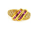 Bague 55 Bague Or jaune Rubis 58 Facettes 06352CD