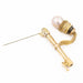Brooch Brooch Yellow gold Pearl 58 Facettes 1530157CN