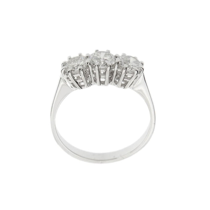 Bague 51 Bague trilogie Or blanc Diamants 58 Facettes 35813