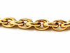 Necklace Oval mesh necklace Yellow gold 58 Facettes 1630185CN
