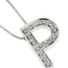 Necklace Initial P pendant necklace with diamonds 58 Facettes 27844