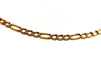 Necklace Figaro mesh necklace Yellow gold 58 Facettes 1141244CD