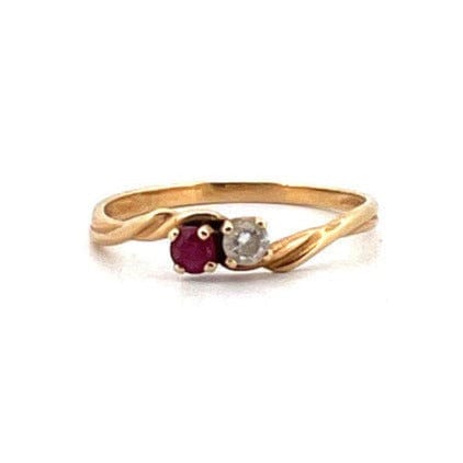 Bague Argent Massif Zirconium Pierres Noires – Modèle Toi Et Moi, T55, Occasion