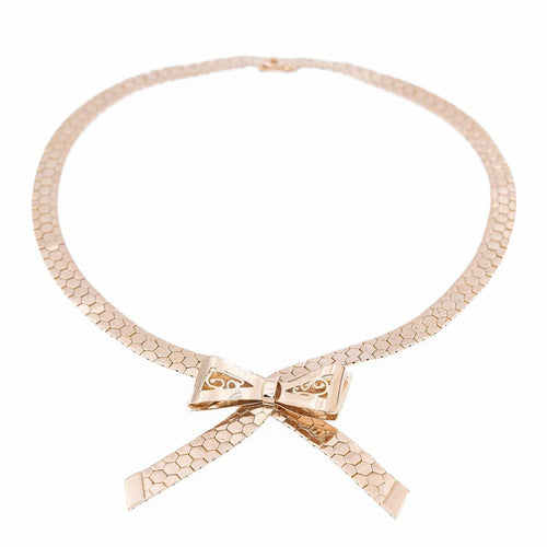 Collier Collier Noeud Or rose 58 Facettes 2302069CN