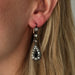Earrings ART DECO SLEEPING EARRINGS, DIAMONDS & SAPPHIRE 58 Facettes BO/220143