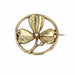 Brooch Yellow gold clover pearl collar brooch 58 Facettes CVBR63