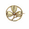 Broche Broche de col or jaune trèfle perle 58 Facettes CVBR63