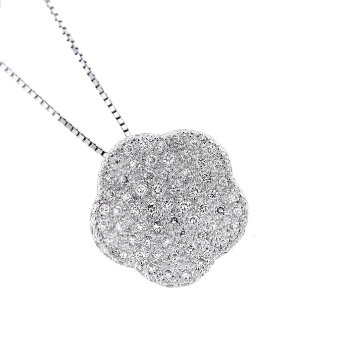 Collier Collier pendentif fleur Diamants 58 Facettes 15146